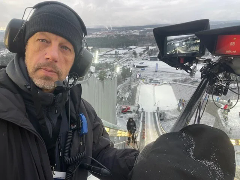 跳台滑雪锦标赛 Polecam 鱼竿摇臂捕捉极致动感